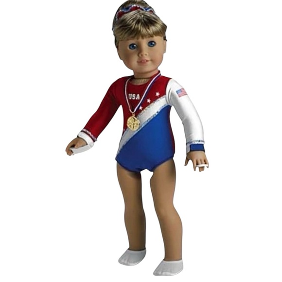 American Girl Doll Patriotic Gymnastics Set Two-in-One NOS 2004-2006 Retired - Picture 12 of 13